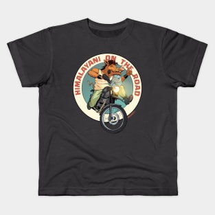 Himalayan Royal Enfield group Kids T-Shirt